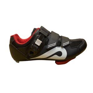 Peloton Unisex Black Synthetic Mil Adhesive Strap Cycling Cleat Shoes Size 38